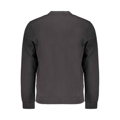 Black Cotton Mens Sweatshirt
