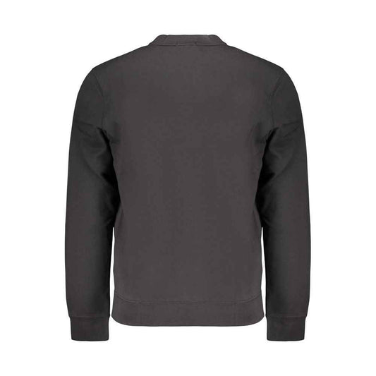 Black Cotton Mens Sweatshirt