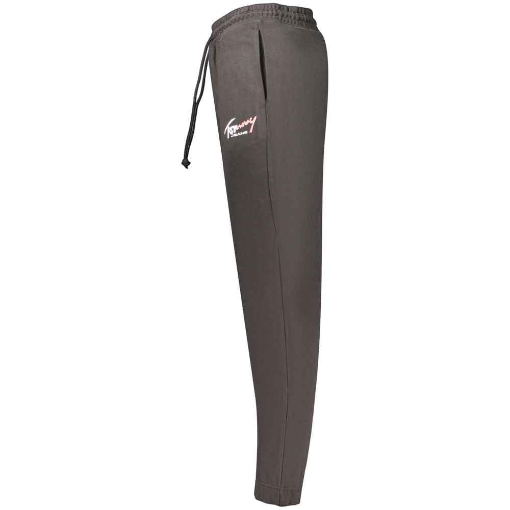 Black Cotton Mens Trousers