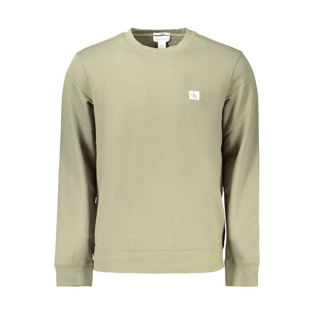 Green Cotton Mens Sweatshirt