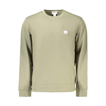 Green Cotton Mens Sweatshirt