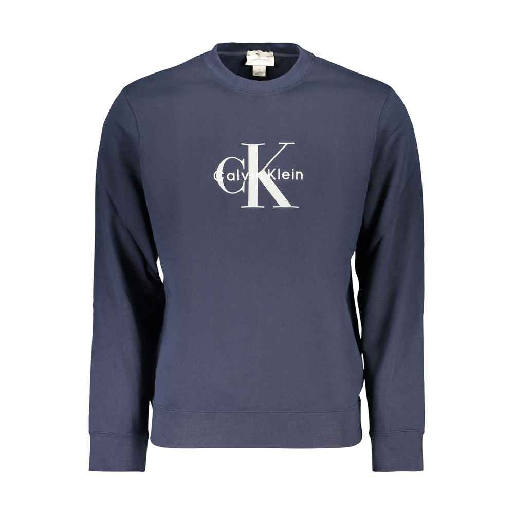 Blue Cotton Men's Sweatshirt