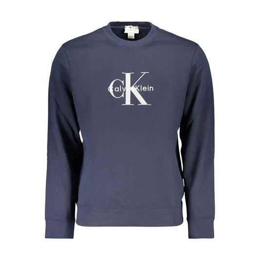 Blue Cotton Men's Sweatshirt