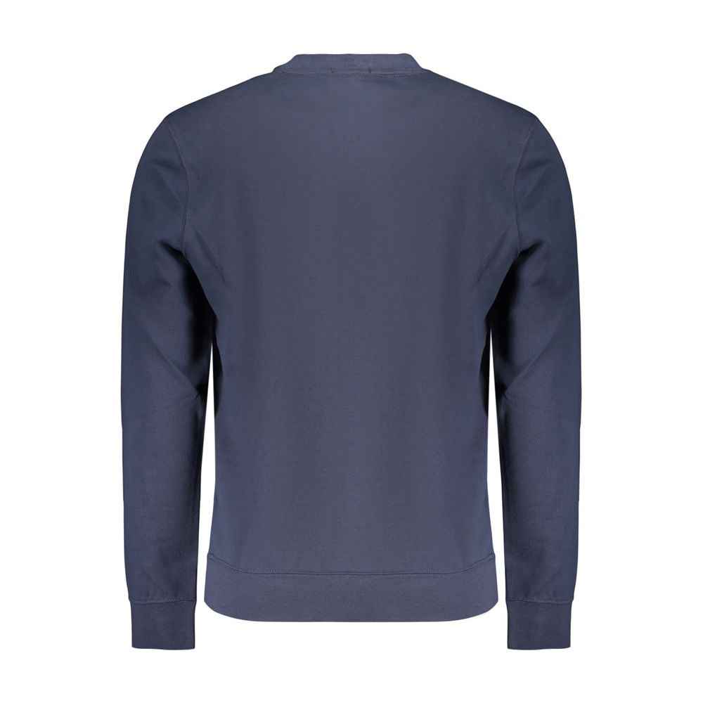Blue Cotton Men's Sweatshirt