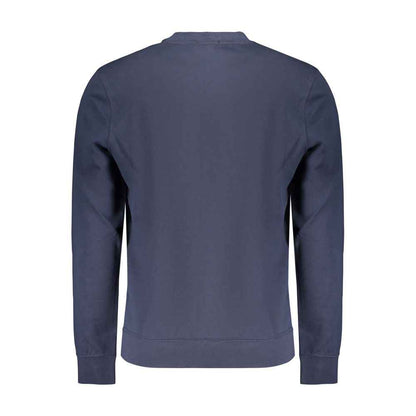 Blue Cotton Men's Sweatshirt