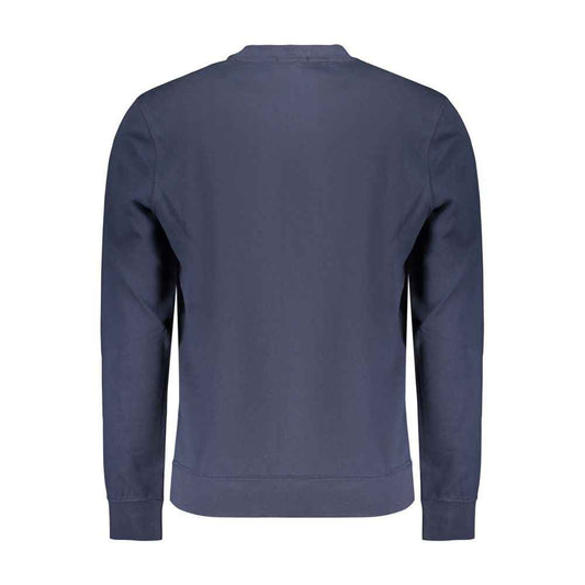Blue Cotton Men's Sweatshirt