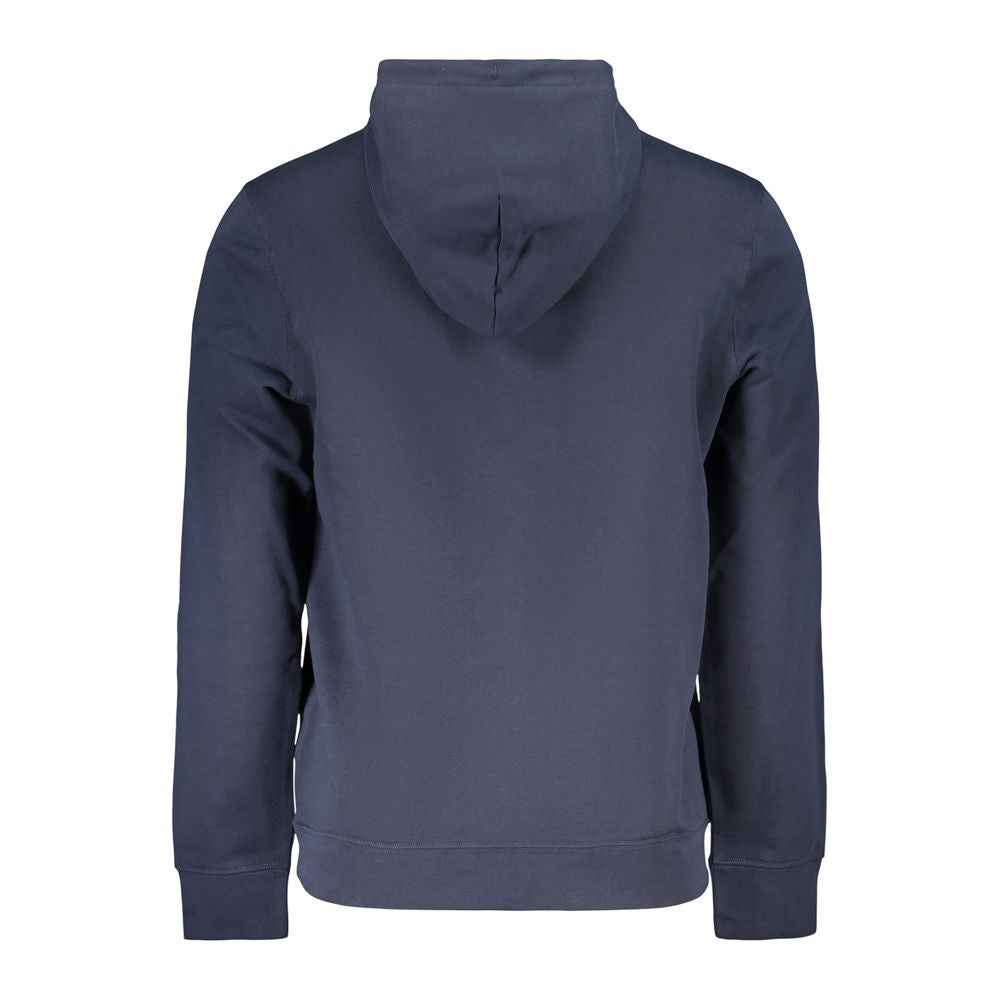 Blue Cotton Men Sweater