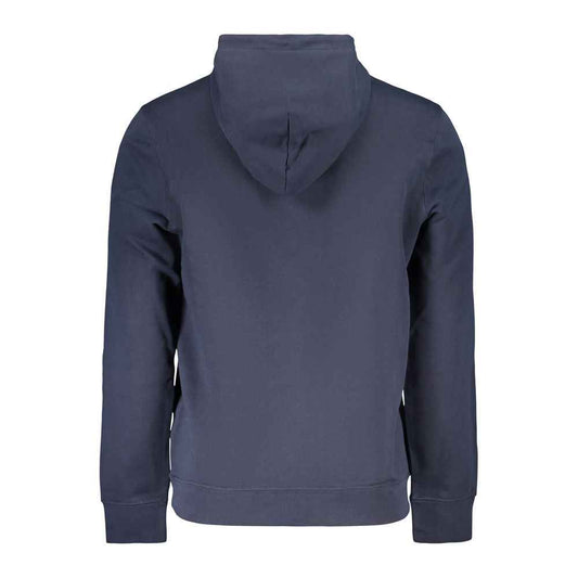 Blue Cotton Men Sweater