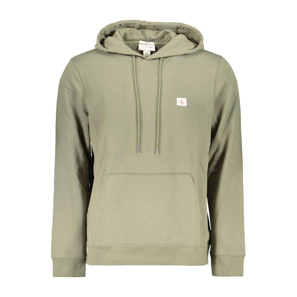 Green Cotton Men's Hoodie