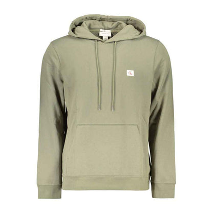 Green Cotton Men's Hoodie