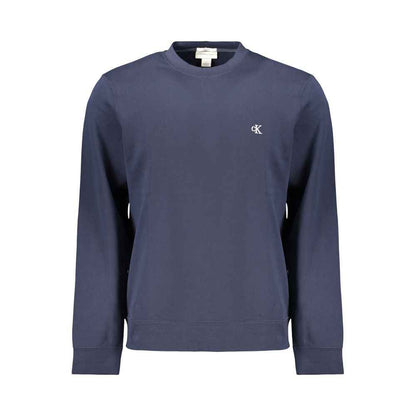 Blue Cotton Men's Sweatshirt