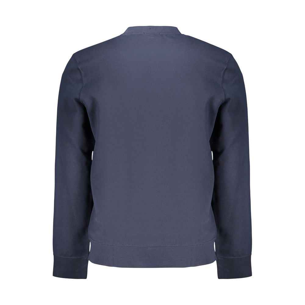Blue Cotton Men's Sweatshirt