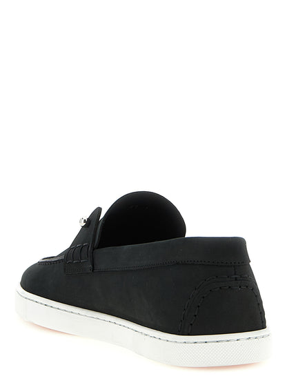 Black Calfskin Slip-On Loafers