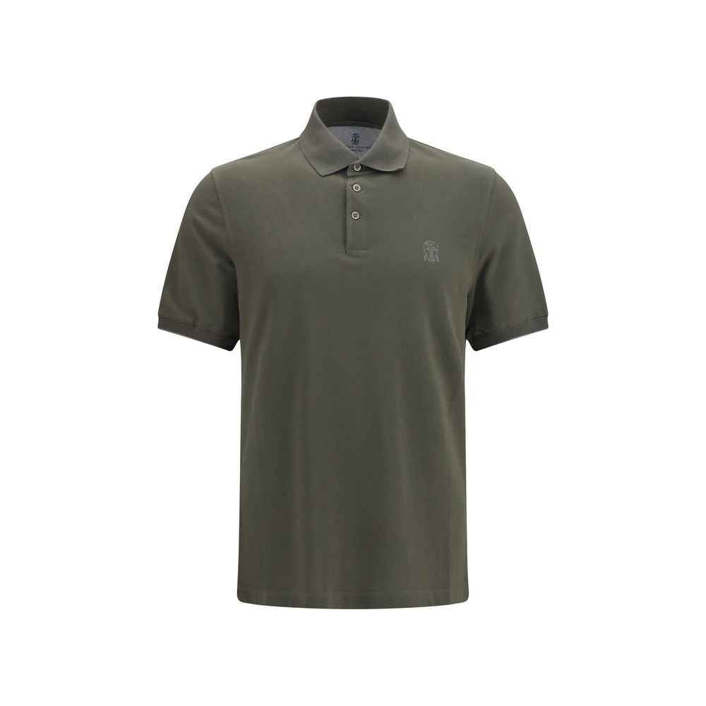 Bicolor Cotton Polo Shirt