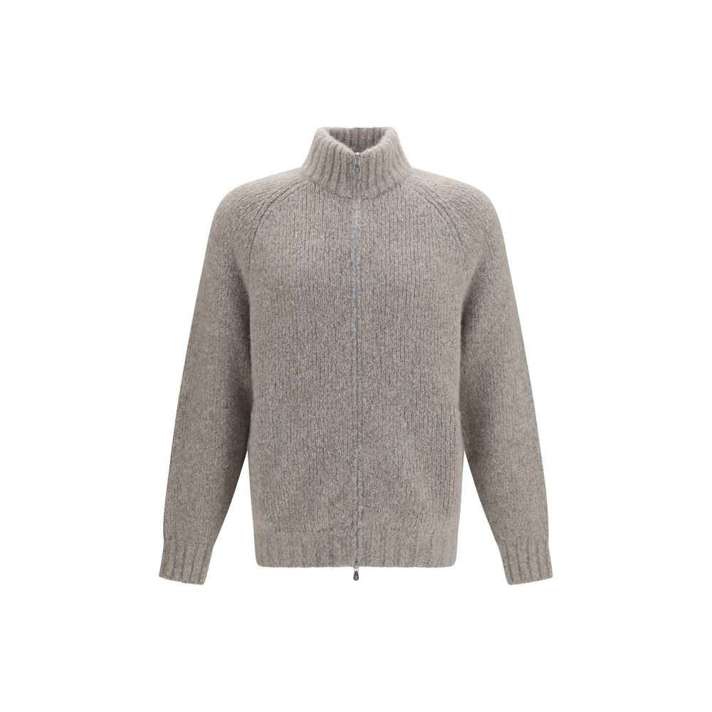 Gray Cashmere Cardigan