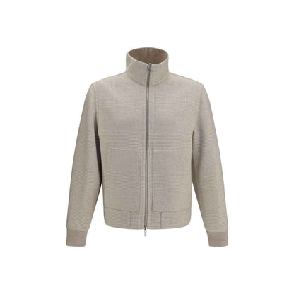Beige Cashmere Full-Length Jacket