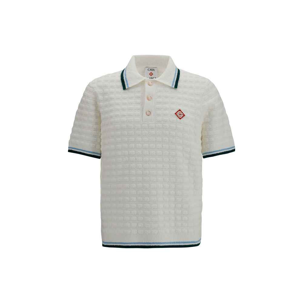 White Cotton Polo Shirt