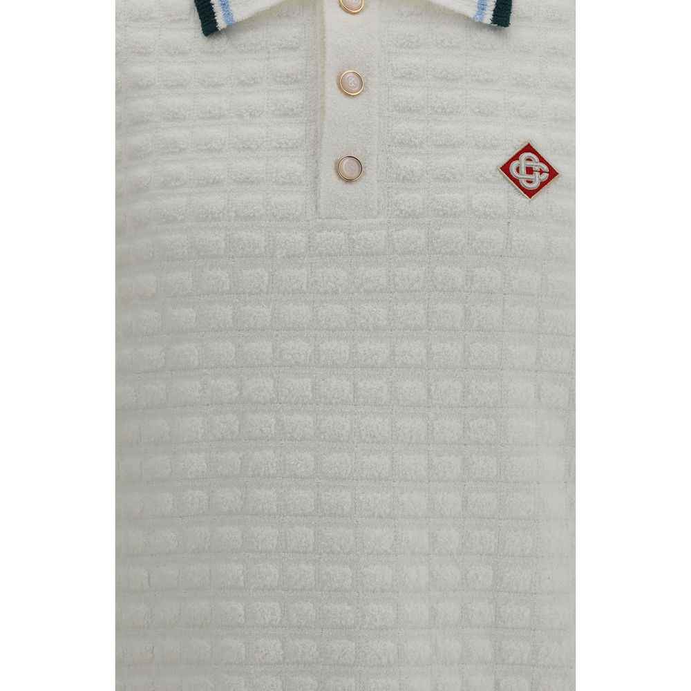 White Cotton Polo Shirt