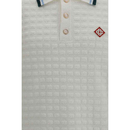 White Cotton Polo Shirt