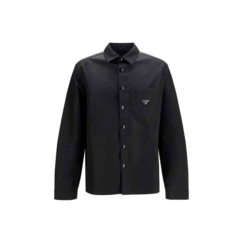 Black Recycled Polyamide Dress Shirt