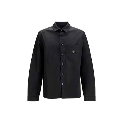 Black Recycled Polyamide Dress Shirt