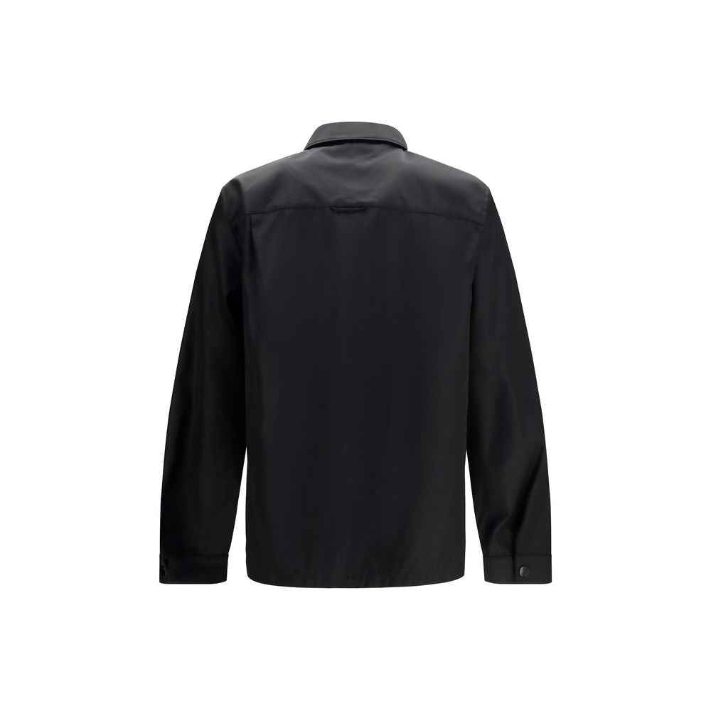Black Recycled Polyamide Dress Shirt