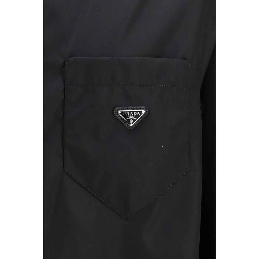 Black Recycled Polyamide Dress Shirt