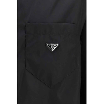 Black Recycled Polyamide Dress Shirt