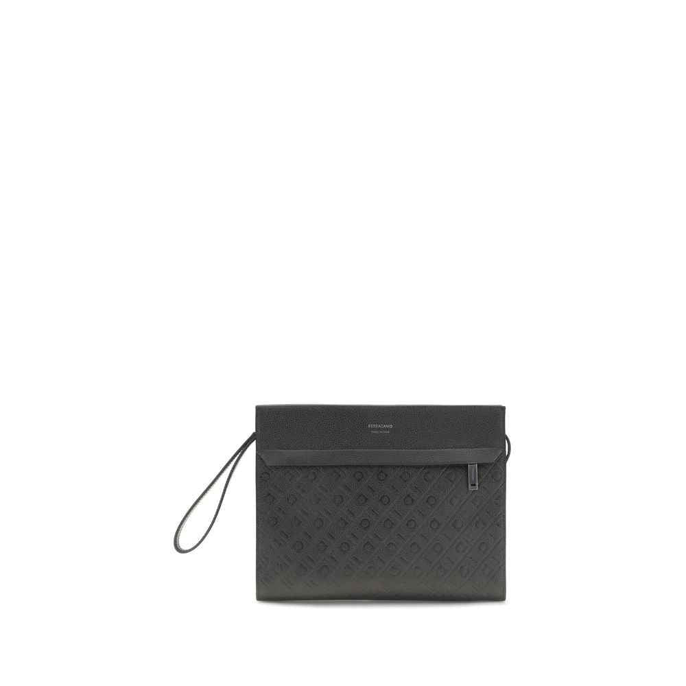 Black Calf Leather Bos Taurus Shoulder Bag