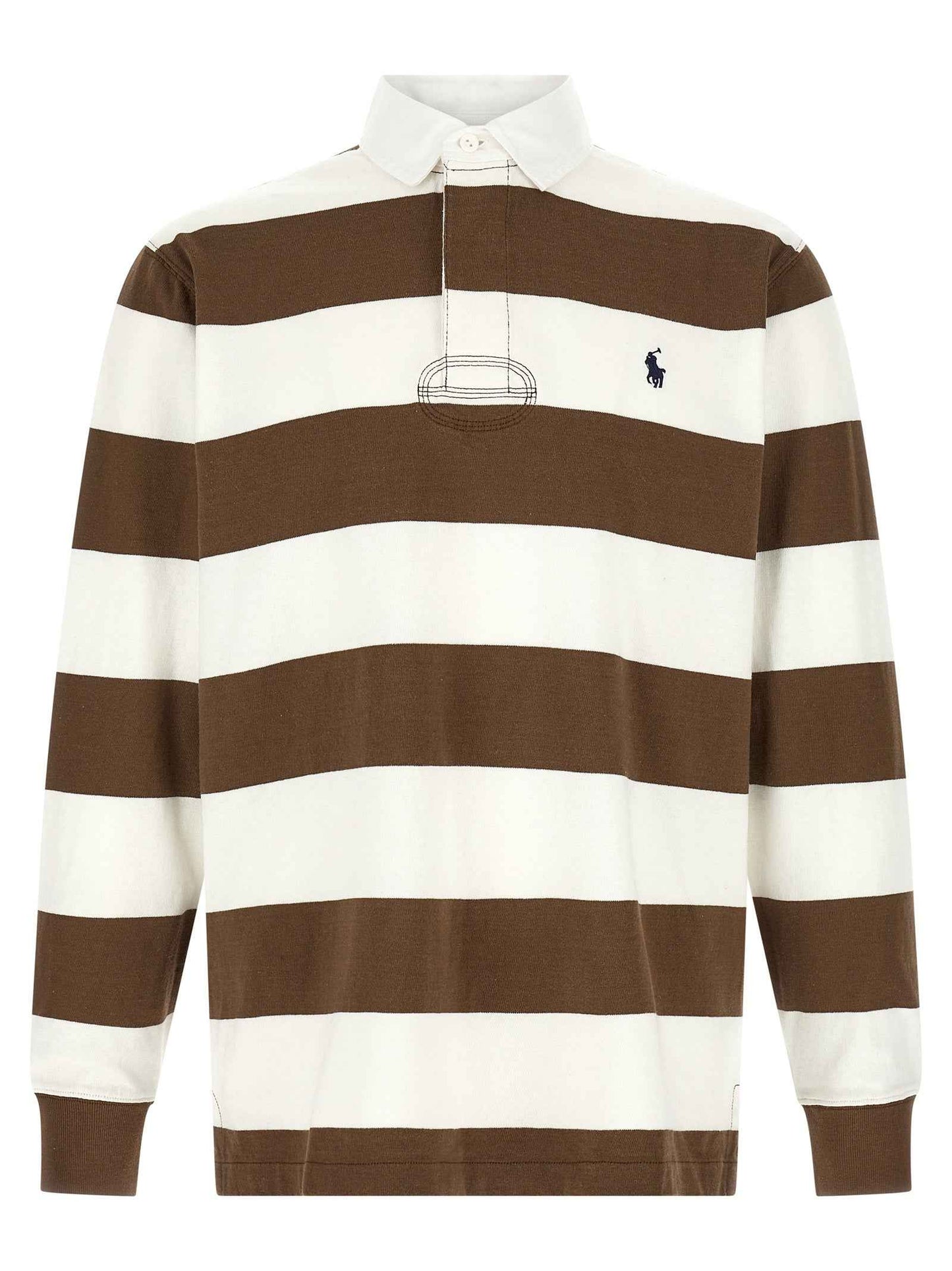 Brown Cotton Polo Shirt