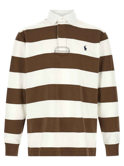 Brown Cotton Polo Shirt