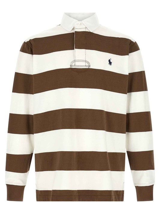 Brown Cotton Polo Shirt