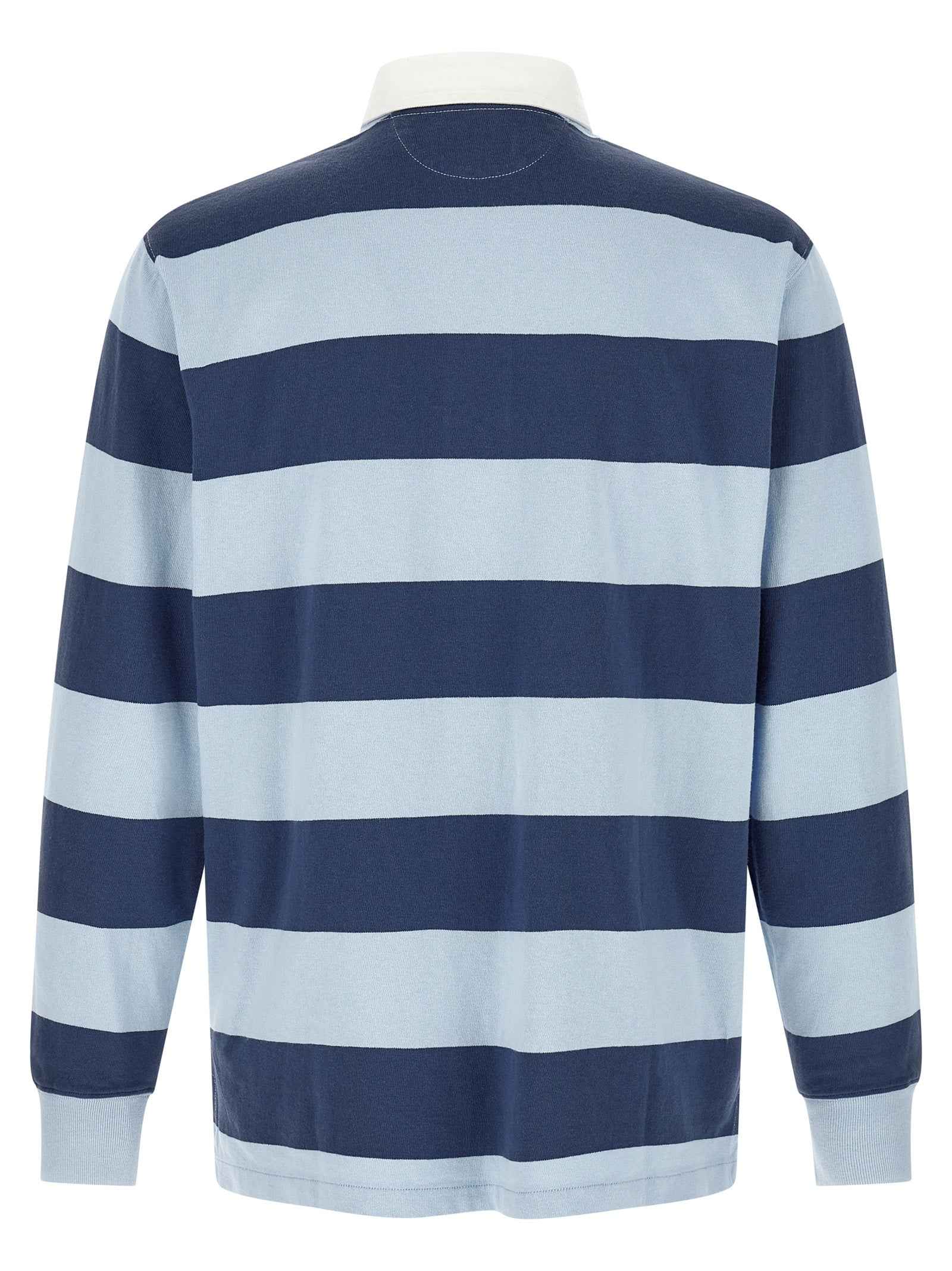 Blue Cotton Polo Shirt