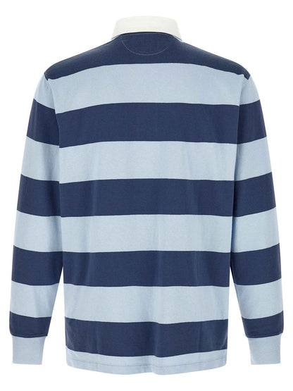 Blue Cotton Polo Shirt