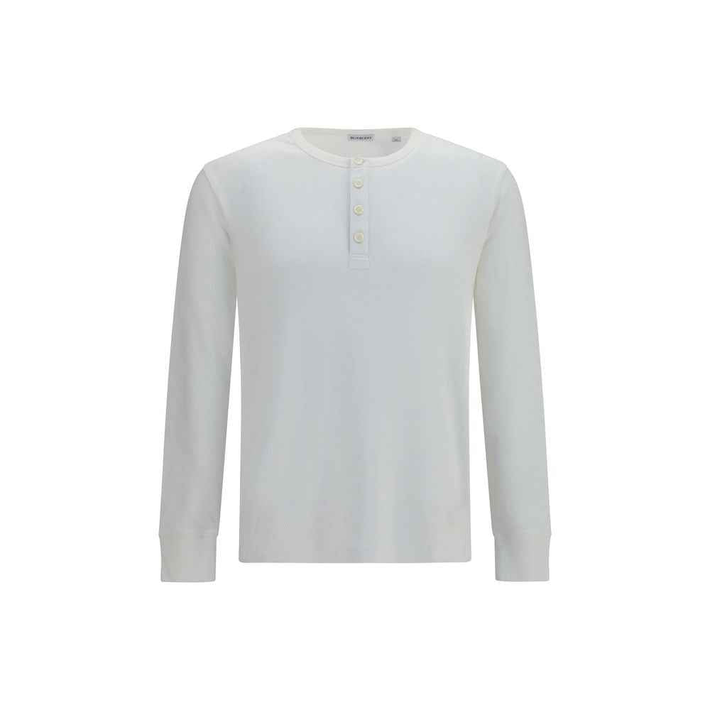 White Cotton Long Sleeve T-Shirt
