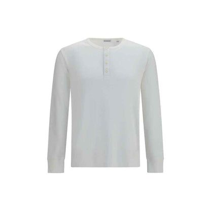 White Cotton Long Sleeve T-Shirt