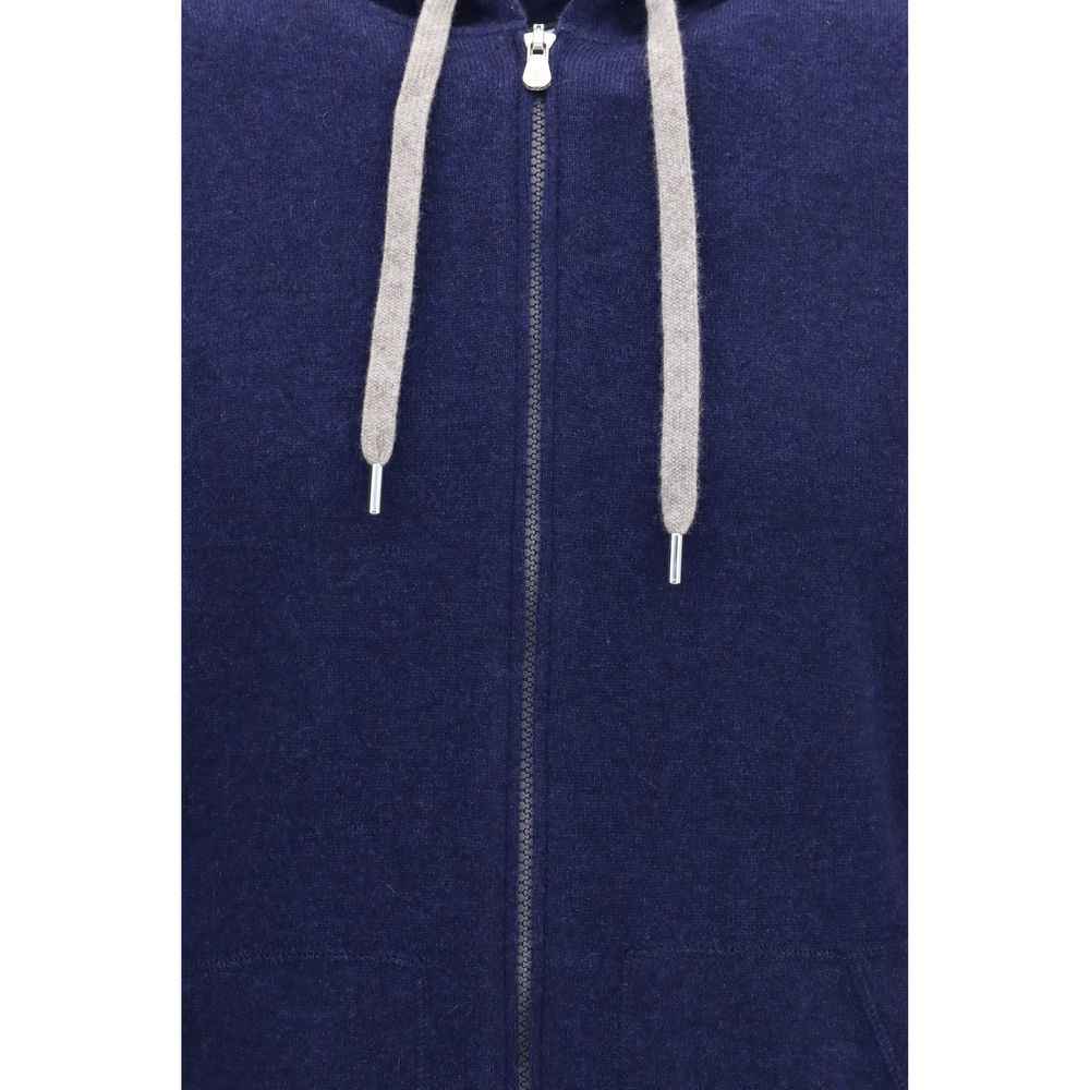 Blue Cashmere Sweatshirt