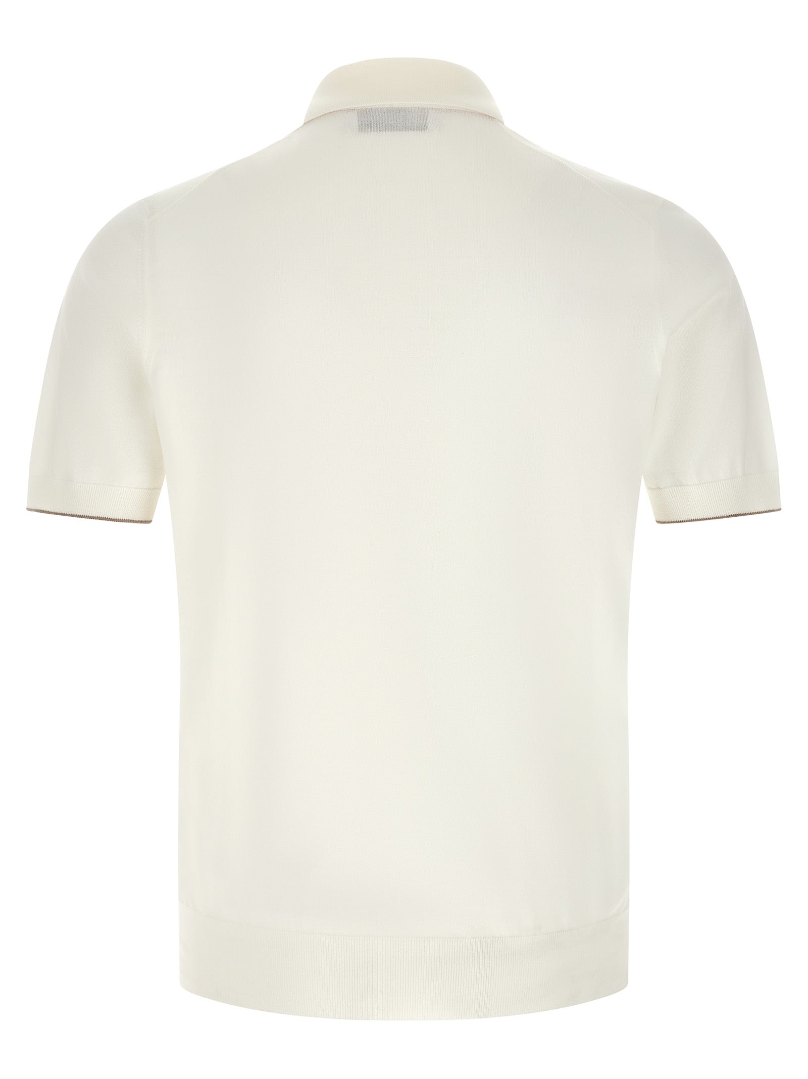 White Cotton Polo Shirt