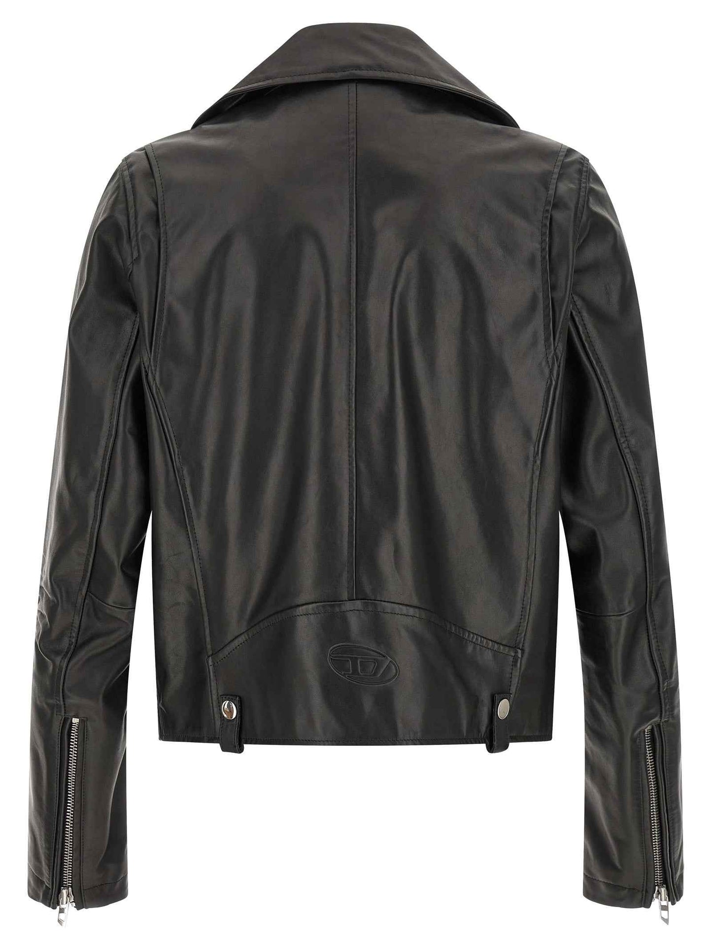 Black Cowhide Leather Jacket