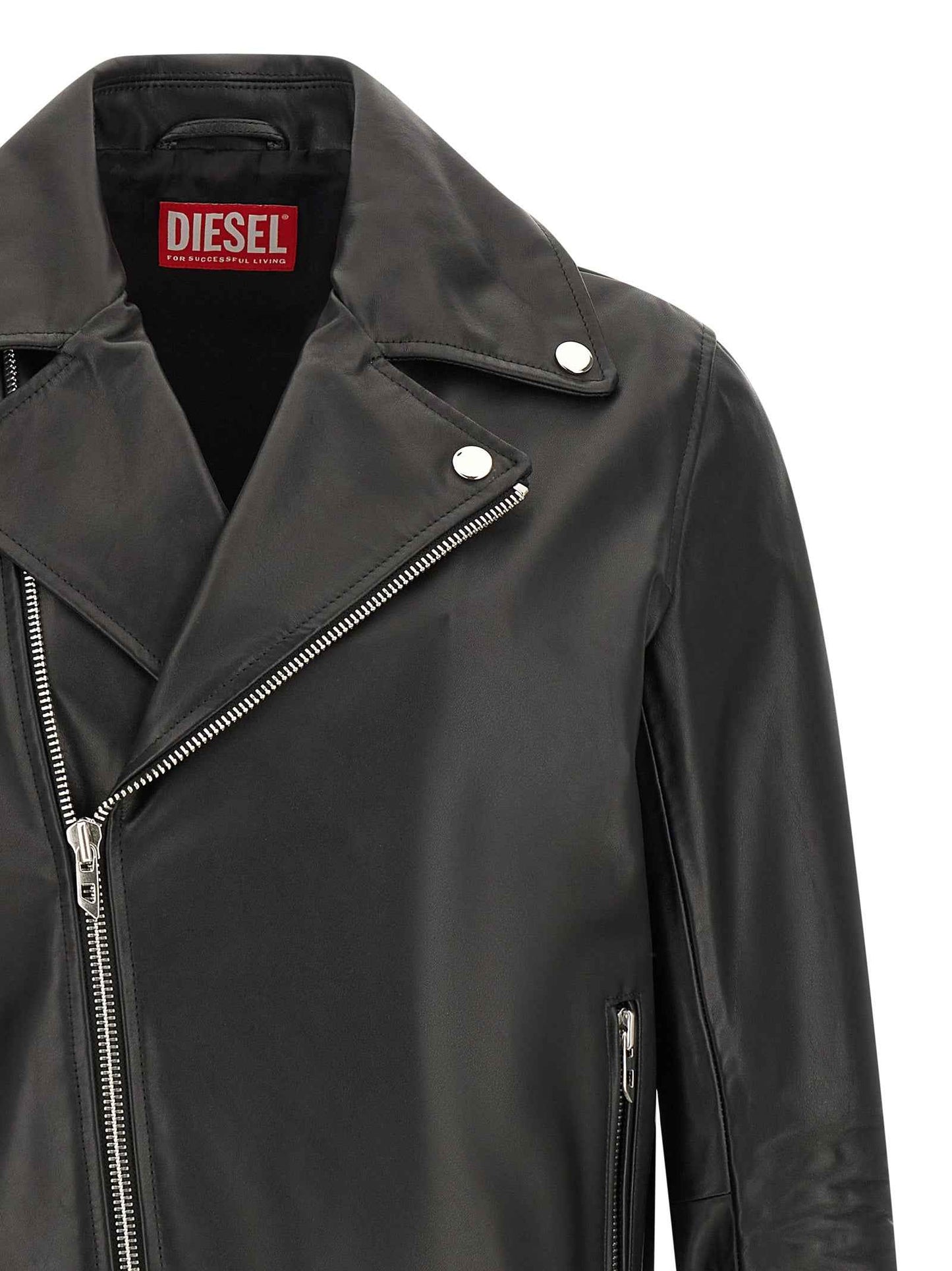 Black Cowhide Leather Jacket