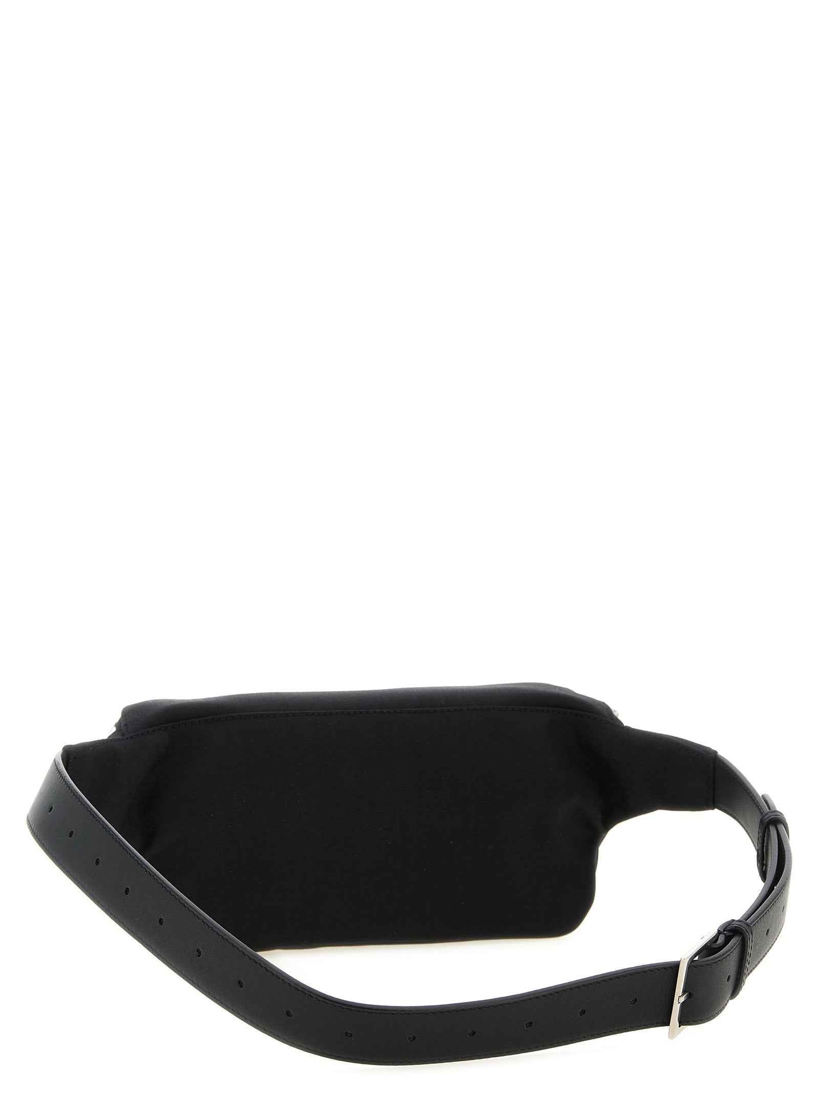 Black Lamb Leather Crossbody Bag