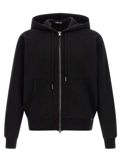 Black Cotton Sweatshirt