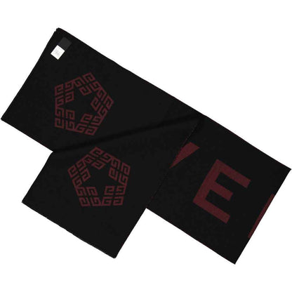 Black Virgin Wool Scarf