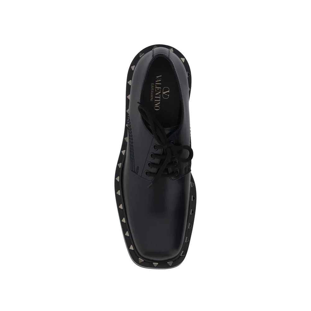 Black Calfskin Oxfords And Derbies