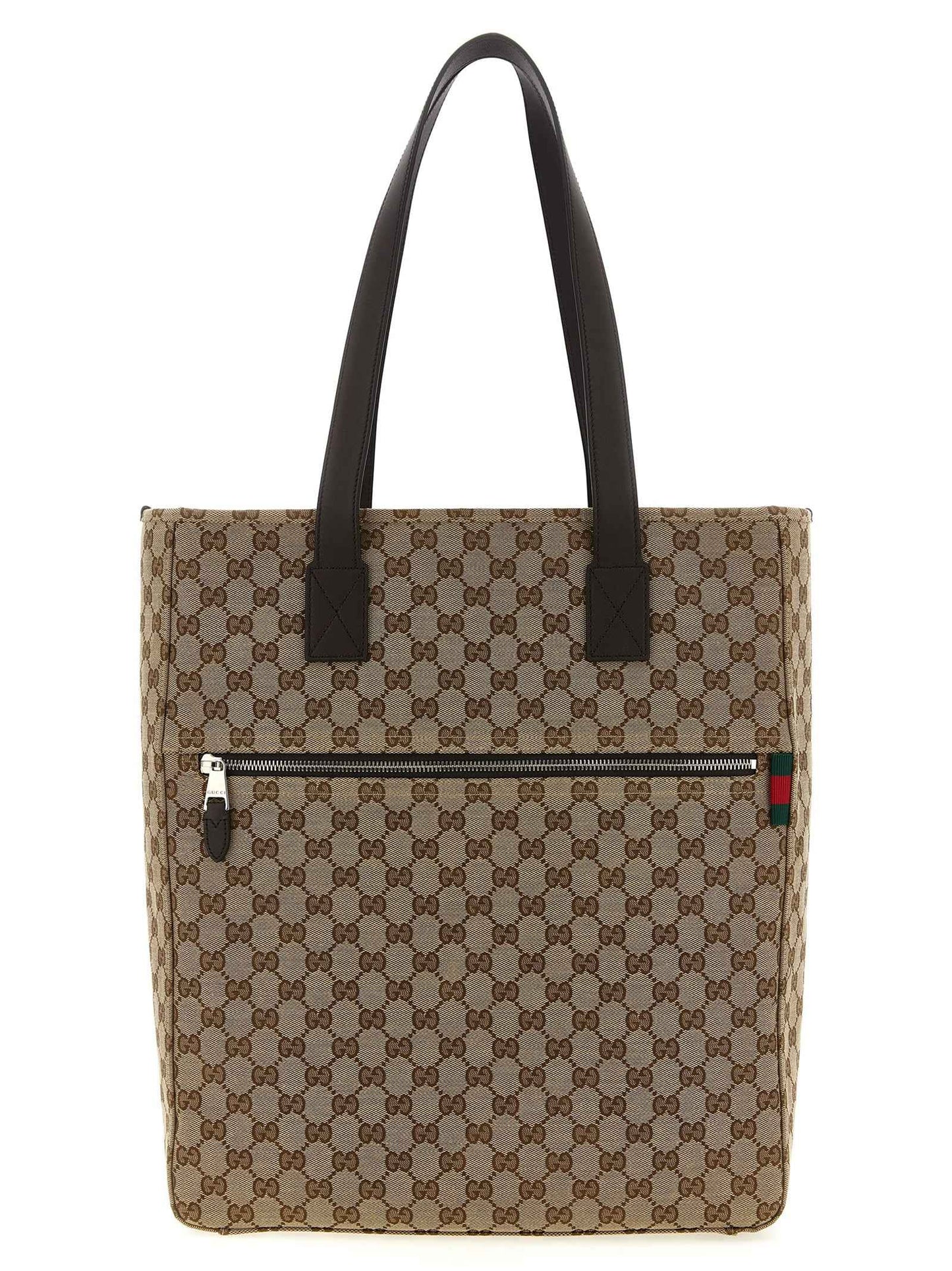 Brown Polyester Shoulder Bag