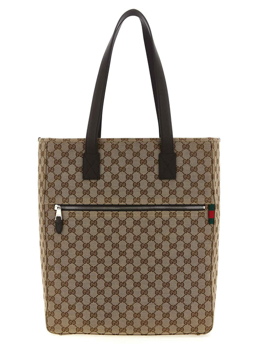 Brown Polyester Shoulder Bag