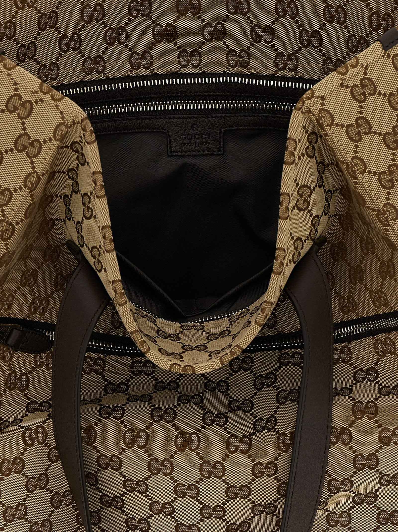 Brown Polyester Shoulder Bag