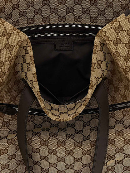 Brown Polyester Shoulder Bag