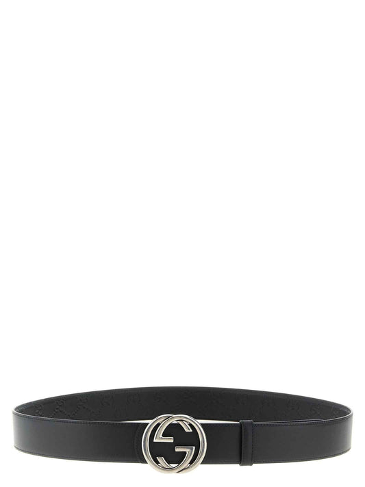 Black Calfskin Regular Belt