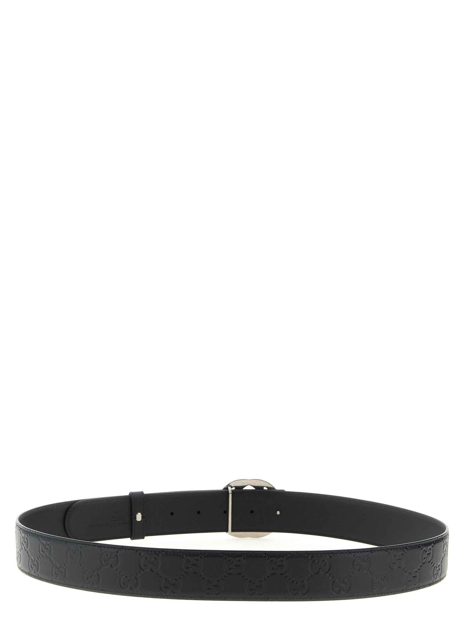 Black Calfskin Regular Belt